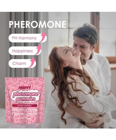 Nurri Pheromone Gummies for Her Gomitas De Feromonas para Mujer with Slippery Elm Supports Balance Confidence & Social Vibe Strawberry Flavor 60 Gummies (1) - Buy Online on GoSupps.com