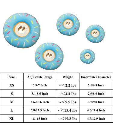 HPWFHPLF Cat Recovery Collar Adjustable Protective Pet Collar Soft Donut Neck Cone Prevent Licking Paws Wound Healing for Cats Puppies Small Breeds Dogs (M Blue) Medium Blue - Buy Online on GoSupps.com