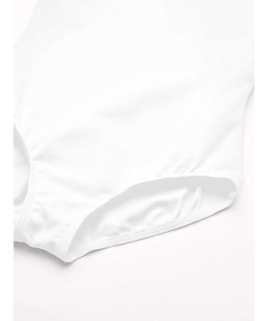 Capezio Girls Classic Short Sleeve Leotard - Toddler White | Premium Dancewear - Buy Online on GoSupps.com