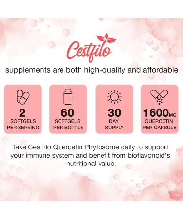 Liposomal Quercetin Phytosome 1600mg Softgels with Bromelain & Vitamin C - Immunity Booster for Respiratory Health - 60 Softgels - Buy Online on GoSupps.com