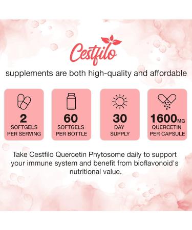 Liposomal Quercetin Phytosome 1600 mg Capsules with Bromelain & Vitamin C | Antioxidant Supplement (60 Count Pack of 4) - Buy Online Fast International Shipping! - Buy Online on GoSupps.com