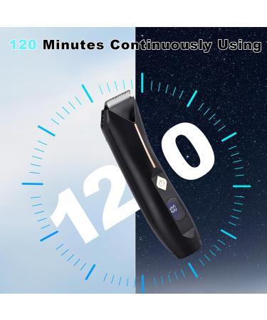 KSIAOS Groin Hair Trimmer for Men - Waterproof Electric Body Groomer with Ceramic Blades Recharge Dock | Ideal for Wet/Dry Use - Buy Online on GoSupps.com