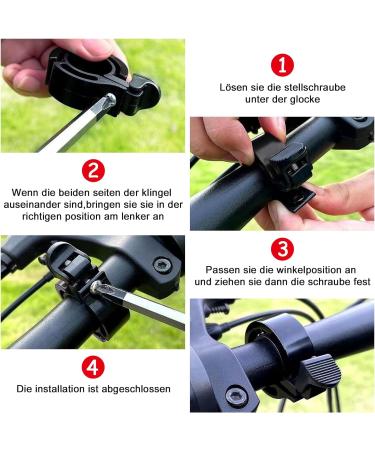 Funtery Bicycle Bell - 2 Pieces for Kids & Adults | MTB Racing Bike Bell | Fits 22-24 mm Handlebars - Buy Online on GoSupps.com