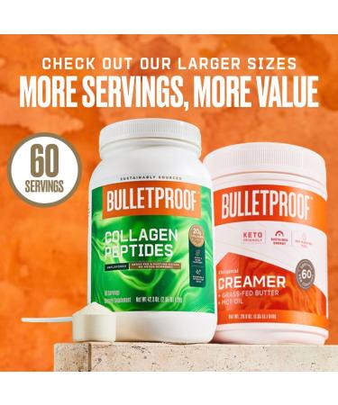Bulletproof Vanilla Collagen Protein Powder with MCT Oil | Grass-Fed Collagen Peptides for Healthy Skin, Bones, and Joints | 17.6oz (1.1lb) - Buy Online on GoSupps.com