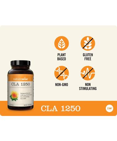 NatureWise CLA 1250 - 1000mg Softgels (90 Count) for Weight Management - Buy Online on GoSupps.com
