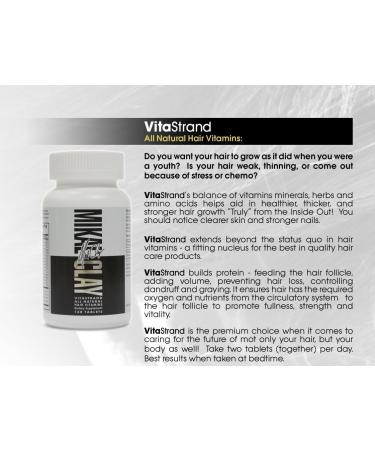 VitaStrand All Natural Hair Vitamins - Proven Hair Loss Prevention for Healthy Growth | 60ct for Fullness Strength & Vitality - Buy Online on GoSupps.com
