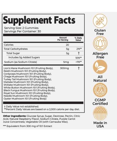 Auri Energy & Immune Boost Pack Super Mushroom Daily Gummies Cordyceps Elixir Bundle - Daily Wellness for Focus Stamina and Longevity - 60 Gummies + 60ml Tincture - Buy Online on GoSupps.com