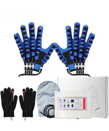 Both Hand Rehabilitation Robot Gloves Hemiplegia Stroke Patient Hand Exercisers Arthritis Trainer Gloves Help Restore Hand Function(Size:Size M)