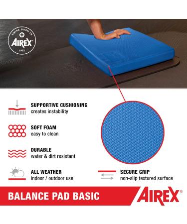 AIREX Balance Pad - Stability Trainer for Physical Therapy, Exercise & Core Training | Non-Slip Closed Cell Foam | Blue - Buy Online on GoSupps.com