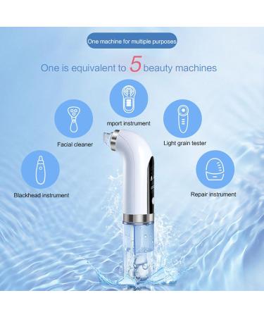 Super Micro Bubble Beauty Instrument Blackhead Remover with 6 Suction Heads Replaceable Strong Suction Comedone Extractor Tool (White One Size) One Size White - Buy Online on GoSupps.com