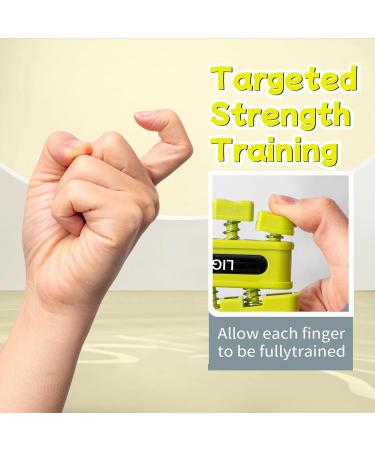 Buy Grip Strength Trainer - Finger & Hand Strengthening Tool for Home Office & Gym | Ideal for Athletes Musicians & Therapy - Yellow/Black/Red - Buy Online on GoSupps.com