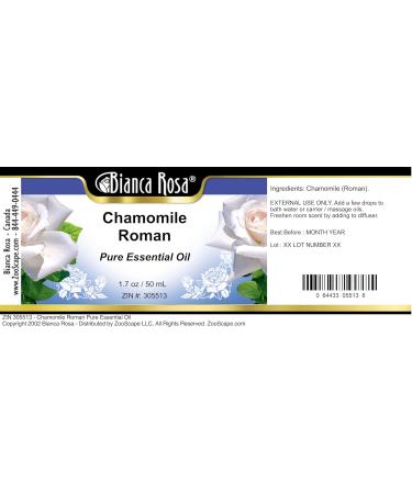 Buy Chamomile Roman Pure Essential Oil - 1.70 oz | 100% Pure & Natural Essential Oil for Relaxation & Wellness - Buy Online on GoSupps.com
