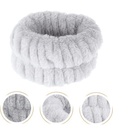 Alipis Lot de 2 Bracelets Absorbants en Flanelle Douce Gris Bracelets Souples pour Se Laver le Visage Accessoires Pratiques pour Spa et Salle de Bain Id als pour Soins du Visage - Buy Online on GoSupps.com