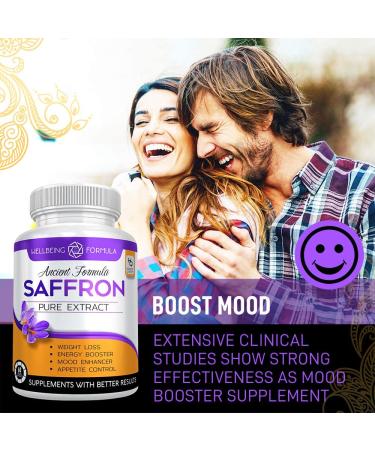 Pure Saffron Extract for Weight Loss - Natural Appetite Suppressant Capsules for Women and Men - Buy Online on GoSupps.com