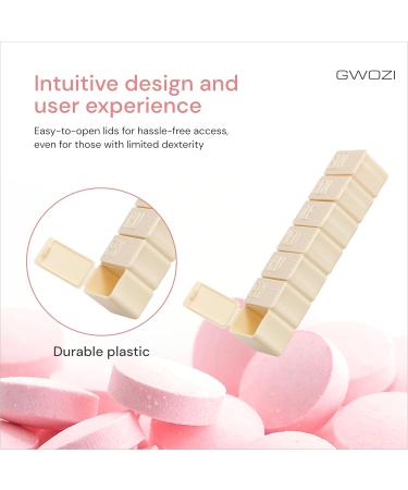 Large 7-Day Pill Organizer | Travel-Friendly Weekly Medication & Vitamin Case - Buy Online on GoSupps.com