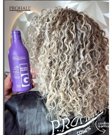 Prohall Cosmetic Purple Mask & Toner for Blonde Hair Color Enhancing Gloss Repair for Dry Damaged & Brassy Locks, Reduces Yellow Hue - Purple - Buy Online on GoSupps.com