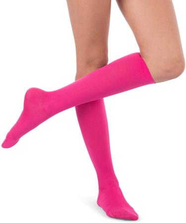 JOMI Compression Socks Women Collection - 15-20mmHg Microfiber - Medium Pink - Buy Online on GoSupps.com