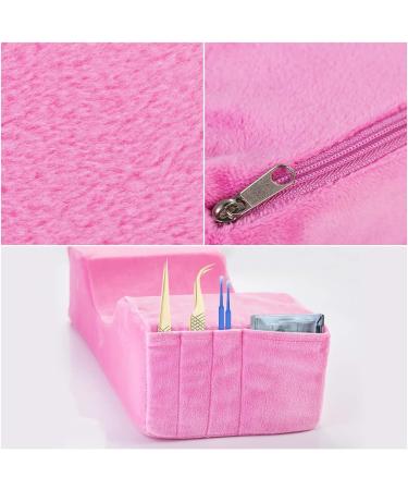 Qinhum U Shape Eyelash Extension Pillow - Ergonomic Memory Foam Neck Support Tool for Beauty Salons - Anti-Slip Headrest - Pink - Buy Online on GoSupps.com