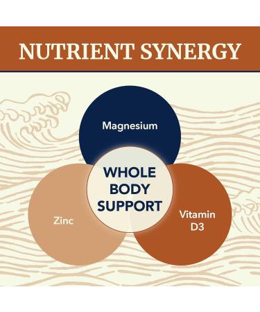 Magnesium Zinc & Vitamin D3 | 260MG Complex | High Absorption Mag Citrate Glycinate & Malate | Muscle Nerve Function & Bone Health Support | Zinc and Magnesium Supplement with VIT D3 | 60 Ct. Zinc and D3 60ct. - Buy Online on GoSupps.com