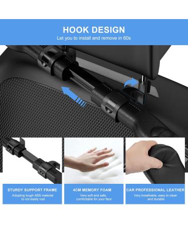 Buy Bubulii Car Headrest Pillow - 360 Rotating Neck Support for Kids & Adults | Comfortable Leather Travel Accessory - Buy Online on GoSupps.com