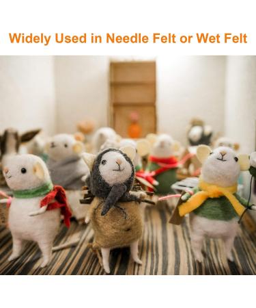 Coitak 72 Colors Wool Roving for Needle Felting & Spinning - DIY Craft Material - Buy Online on GoSupps.com