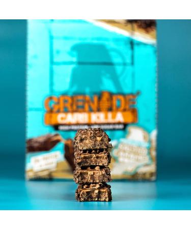 Grenade Carb Killa High Protein and Low Carb Bar 12 x 60 g - Chocolate Chip Salted Caramel - Buy Online on GoSupps.com