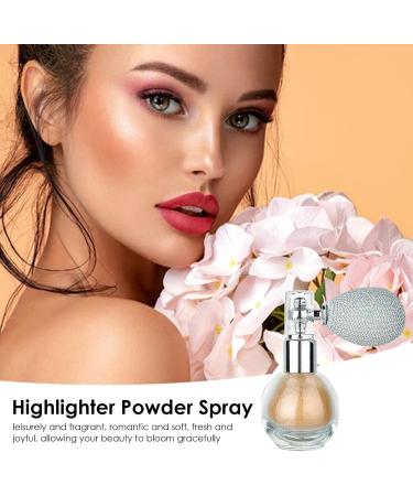 Highlighter Powder Spray Highlighting Nourishing Spray with Glitter - Women Longwearing Makeup Highlighter for Home Dating Traveling Working Gathering Shopping Littryee 2# - Buy Online on GoSupps.com