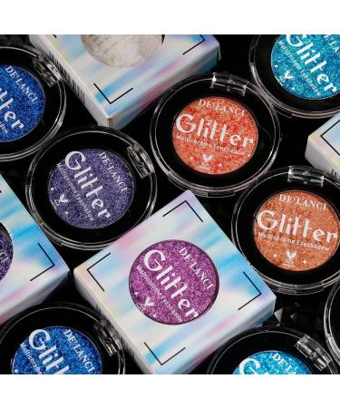 Metallic Duo-chrome Eyeshadow Makeup High Pigment Blue Purpul Green Multichrome Eyes Shadows Shimmery LongWear Gorgeous Color Bright and Vibrant Glitter Eye Shadow No Creasing Talc Free Blue Green #3e - Buy Online on GoSupps.com