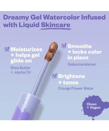 Kosas 10-Second Eye Gel Watercolor Eyeshadow - Moisturizing & Brightening Shimmer in Smolder - Buy Online on GoSupps.com