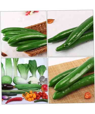 Abaodam 20 Pcs Cucumber Model Green Plants Lifelike Vegetables Realistic Vegetable Window Fake Cucumber Greenx2pcs 24X3CMx2pcs - Buy Online on GoSupps.com
