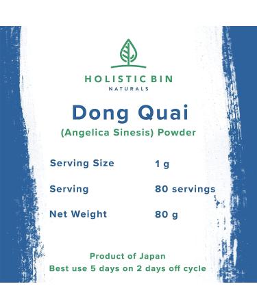 Holistic Bin Wild Harvested Dong Quai Root Powder Extract from Japan - Female Ginseng for Women's Health - Buy Online on GoSupps.com