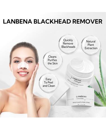 Lanbena Pore Strips - 100 Nose Strips for Blackhead Removal | Effective & Easy to Use | International Shipping Available - Buy Online on GoSupps.com
