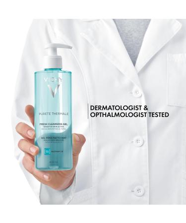 Vichy Puret Thermale Fresh Cleansing Gel - Gentle Makeup Remover & Impurity Cleanser | Glycerin & Niacinamide Formula | Safe for Sensitive Skin | International Shipping Available - Buy Online on GoSupps.com