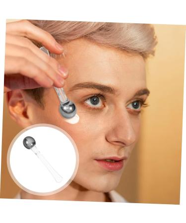  Beatifufu Eye Cream Massage Handle Round Spatula Cream Spatula Makeup Mini Metal Makeup Skin Care Spatula For Skin Care Facial Spatula - Buy Online on GoSupps.com