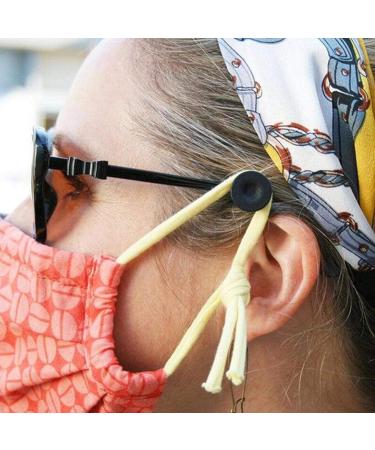 Fik Mask Holder (10 Pieces) - Elastic Ear Relief Mask Extender - Black Slippery Mask Extension for Comfort - Buy Online on GoSupps.com