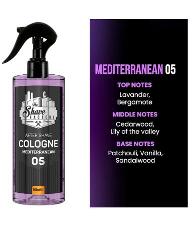 the shave factory Pump Spray After Shave Cologne - Aftershave Cologne Aftershave For Men (05 Mediterranean) - Buy Online on GoSupps.com