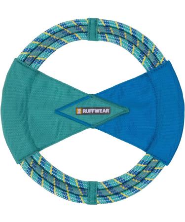 RUFFWEAR Fling-Fetch-Tug Dog Toy | Flying Disc | One Size | Pacific Ring Toy | Aurora Teal - Ship Worldwide! - Buy Online on GoSupps.com
