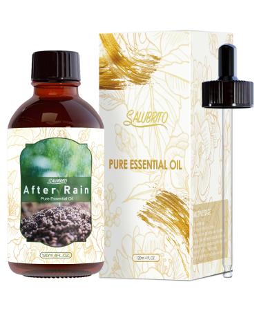 SALUBRITO After Rain Essential Oil 4 Fl.Oz (120ml) Spring Fragrance Oil Pure & Natural Scented Oil for Diffuser Great for Skin Massage Candle and Soap Making