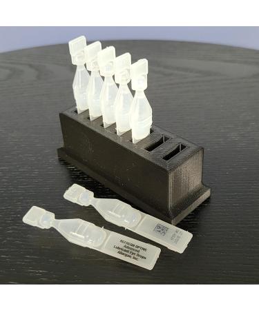 Eye Drop Vials Holder - Single-Use Disposable Eye Drop Vials Storage - Upgraded Black Version by Znet3D - International Shipping Available - Buy Online on GoSupps.com