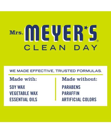 MRS. MEYER'S CLEAN DAY Lemon Verbena Soy Tin Candle - 12 Hour Burn Essential Oils 2.9 Oz - International Shipping Available - Buy Online on GoSupps.com