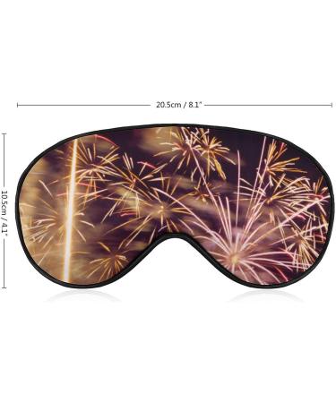 Fireworks Bloom Sleep Mask - Adjustable Strap, Blocks Light for Night Travel - Men & Women - Buy Online on GoSupps.com