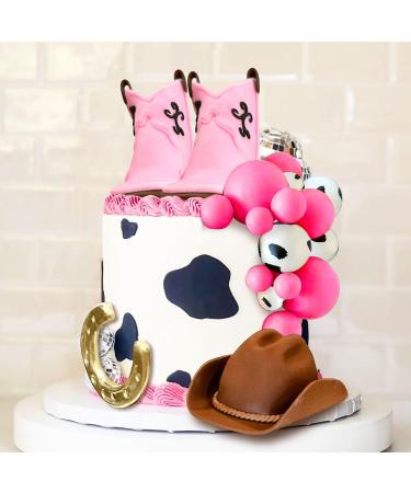 JeVenis 14 PCs Cowgirl Cake Topper Western Cake Decorations Cowgirl Baby Shower Cowboy Hat Birthday Cake Topper Pink Balls Cake Topper Cow Balls Cake Topper Colour1 - Buy Online on GoSupps.com