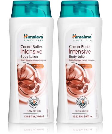 Himalaya Cocoa Butter Intensive Body Lotion for Extra Dry Skin 13.53 oz/400ml (Pack of 2) Cocoa Butter 13.53 Fl Oz (Pack of 2)