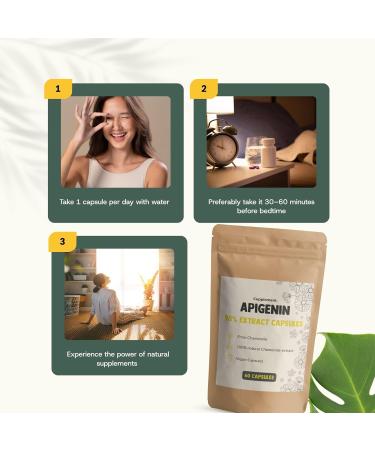 Cupplement Apigenin Extract Capsules 100 mg 60 Capsules Slaap Singlepack - Buy Online on GoSupps.com