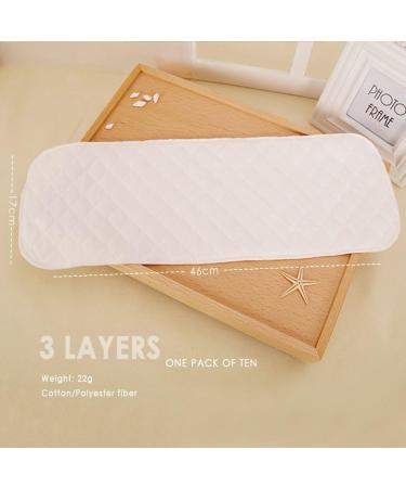 Sonarin Reusable Cloth Diaper Inserts - Super Absorbent 3-Layer Fabric Set of 20 for Optimal Comfort - Buy Online on GoSupps.com