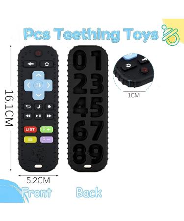 Shop Baby Teething Rings - Black | Safe & Stylish Toys for 3+ Months | International Shipping - Buy Online on GoSupps.com