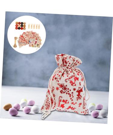 TOVINANNA 72 Pcs Countdown Candy Bag DIY Advent Calendar Advent Calendar Pouches Drawstring Bags Wood - Buy Online on GoSupps.com