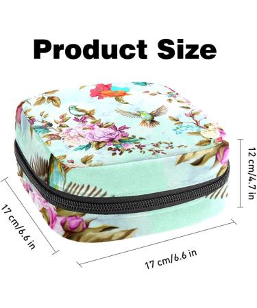 Watercolor Roses Menstrual Cup Pouch for Girls & Women - Large Storage Bag for Sanitary Products - Multicoloured - Buy Online on GoSupps.com