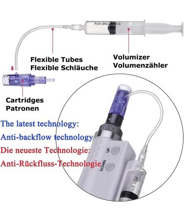 BOWKA Electric Derma Pen Microneedling Pen Wireless Rechargeable with 2 Sets of Accessories Adjustable from 0.25 mm to 2.0 mm (CC-DMR-PEN) - Buy Online on GoSupps.com