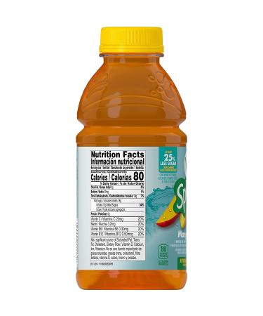 V8 Splash Mango Peach Juice Beverage 16oz Bottle (12 Pack) - Refreshing Fruit Drink - Buy Online on GoSupps.com